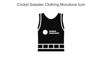 Cricket Sweater Clothing Monotone Icon In Powerpoint Pptx Png And Editable Eps Format