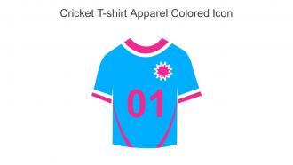 Cricket T Shirt Apparel Colored Icon In Powerpoint Pptx Png And Editable Eps Format