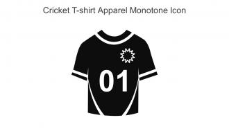 Cricket T Shirt Apparel Monotone Icon In Powerpoint Pptx Png And Editable Eps Format