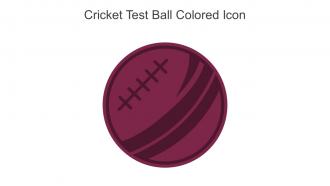 Cricket Test Ball Colored Icon In Powerpoint Pptx Png And Editable Eps Format