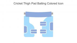 Cricket Thigh Pad Batting Colored Icon In Powerpoint Pptx Png And Editable Eps Format