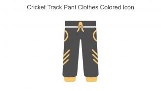 Cricket Track Pant Clothes Colored Icon In Powerpoint Pptx Png And Editable Eps Format