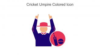 Cricket Umpire Colored Icon In Powerpoint Pptx Png And Editable Eps Format