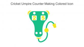Cricket Umpire Counter Making Colored Icon In Powerpoint Pptx Png And Editable Eps Format