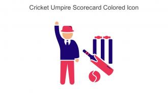 Cricket Umpire Scorecard Colored Icon In Powerpoint Pptx Png And Editable Eps Format