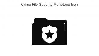 Crime File Security Monotone Icon In Powerpoint Pptx Png And Editable Eps Format