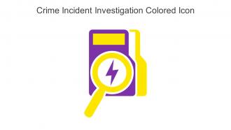 Crime Incident Investigation Colored Icon In Powerpoint Pptx Png And Editable Eps Format