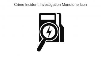 Crime Incident Investigation Monotone Icon In Powerpoint Pptx Png And Editable Eps Format