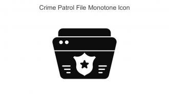 Crime Patrol File Monotone Icon In Powerpoint Pptx Png And Editable Eps Format