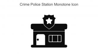 Crime Police Station Monotone Icon In Powerpoint Pptx Png And Editable Eps Format