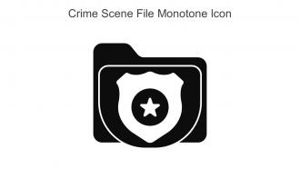Crime Scene File Monotone Icon In Powerpoint Pptx Png And Editable Eps Format