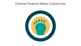 Criminal Footprint Marks Colored Icon In Powerpoint Pptx Png And Editable Eps Format