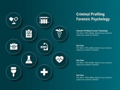 Criminal profiling forensic psychology ppt powerpoint presentation infographic template