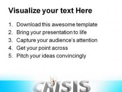 Crisis business powerpoint backgrounds and templates 1210