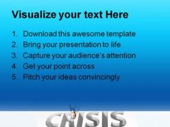Crisis business powerpoint backgrounds and templates 1210