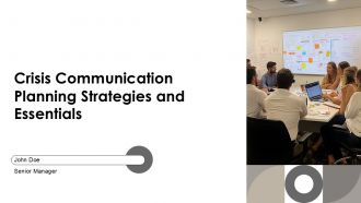 Crisis Communication Planning Strategies And Essentials PPT Outline AT