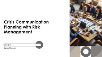 Crisis Communication Planning With Risk Management PPT Mockup AT