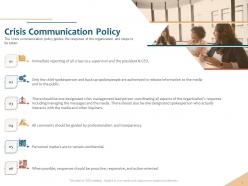 Crisis communication policy release information ppt powerpoint show