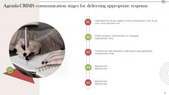 Crisis Communication Stages For Delivering Appropriate Response Powerpoint Presentation Slides Appealing Compatible