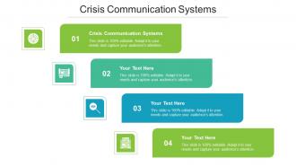 Crisis communication systems ppt powerpoint presentation infographics example introduction cpb