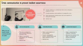 Crisis Communication To Prevent Incident Occurrence Key Stages Of Crisis Management