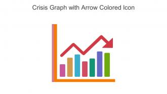 Crisis Graph With Arrow Colored Icon In Powerpoint Pptx Png And Editable Eps Format