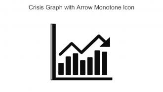 Crisis Graph With Arrow Monotone Icon In Powerpoint Pptx Png And Editable Eps Format