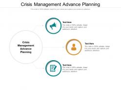 Crisis management advance planning ppt powerpoint presentation file format ideas cpb