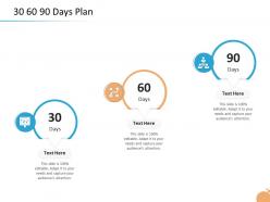 Crisis management capability 30 60 90 days plan audiences attention ppt layouts