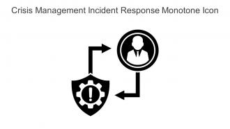 Crisis Management Incident Response Monotone Icon In Powerpoint Pptx Png And Editable Eps Format