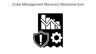 Crisis Management Recovery Monotone Icon In Powerpoint Pptx Png And Editable Eps Format