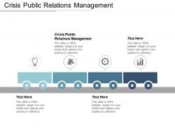 Crisis public relations management ppt powerpoint presentation icon outline cpb