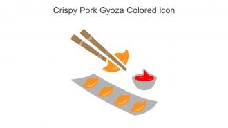 Crispy Pork Gyoza Colored Icon In Powerpoint Pptx Png And Editable Eps Format