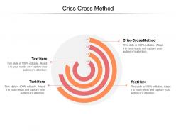 Criss Cross Method Ppt Powerpoint Presentation Inspiration Samples Cpb
