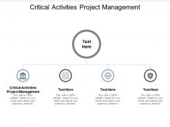 Critical activities project management ppt powerpoint presentation file slide portrait cpb