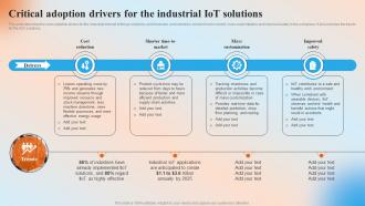 Critical Adoption Drivers For The Industrial IoT Solutions Automation In Manufacturing IT