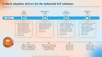 Critical Adoption Drivers For The Industrial IoT Solutions Automation In Manufacturing IT Critical Adoption Drivers For The Industrial IoT Solutions Automation In Manufacturing IT