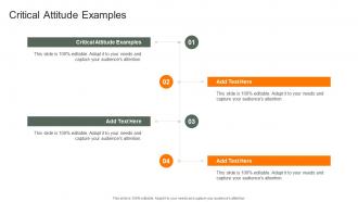 Critical Attitude Examples In Powerpoint And Google Slides Cpb
