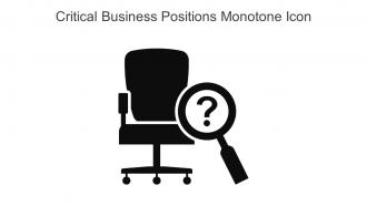 Critical Business Positions Monotone Icon In Powerpoint Pptx Png And Editable Eps Format