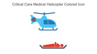 Critical Care Medical Helicopter Colored Icon In Powerpoint Pptx Png And Editable Eps Format