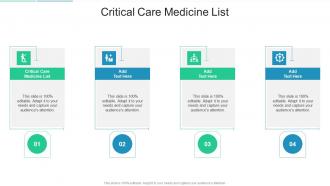 Critical Care Medicine List In Powerpoint And Google Slides Cpb