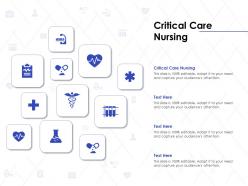 Critical care nursing ppt powerpoint presentation gallery visual aids