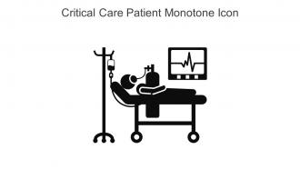 Critical Care Patient Monotone Icon In Powerpoint Pptx Png And Editable Eps Format