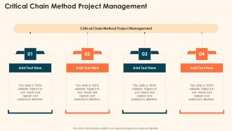 Critical Chain Method Project Management In Powerpoint And Google Slides Cpb