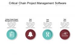 Critical chain project management software ppt powerpoint presentation ideas gallery cpb
