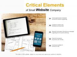 Critical Elements Of Small Website Company