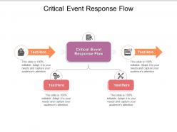 Critical event response flow ppt powerpoint presentation gallery visual aids cpb