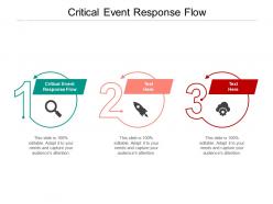 Critical event response flow ppt powerpoint presentation professional pictures cpb