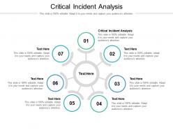 Critical incident analysis ppt powerpoint presentation gallery rules cpb