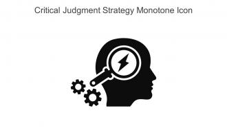 Critical Judgment Strategy Monotone Icon In Powerpoint Pptx Png And Editable Eps Format